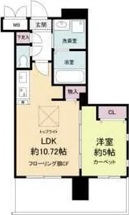 グランシス江坂【10階】の間取り