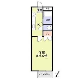 サイプレス豊中【1階】の間取り