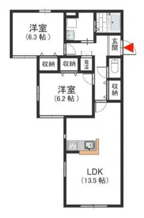 フォーシーズン【1階】の間取り