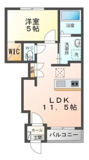 カーサ・クラシオンF【1階】の間取り