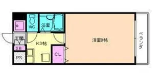 エクセレント上新12【9階】の間取り