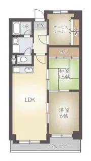 第2グランドハイツ太田【5階】の間取り