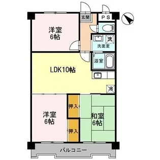 メゾン東豊中【2階】の間取り