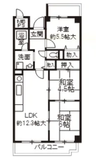 ユマン蛍苑【2階】の間取り