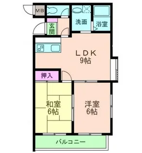 アンビエント緑地公園【4階】の間取り