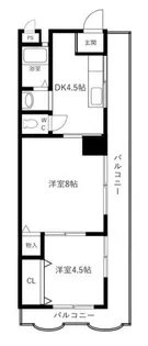 高木ハイツ【5階】の間取り
