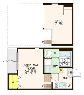 ハーモニーテラス大桐Ⅲ【1階】の間取り