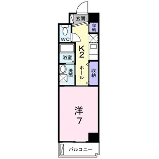 プラシード【1階】の間取り