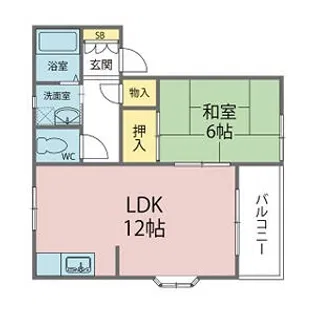 ル・サムディ【1階】の間取り