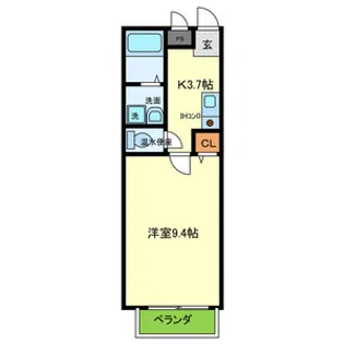 上野坂グランハイツA【2階】の間取り