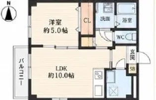 TOLERANCIA吹田千里丘【2階】の間取り