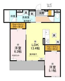 D-residence服部寿町【1階】の間取り