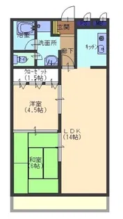アスモ岡町【5階】の間取り