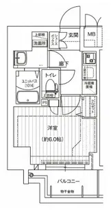 ソルテラスOSAKA塚本【4階】の間取り