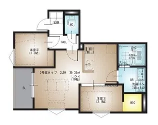 REGALEST神崎川Ⅱ【3階】の間取り