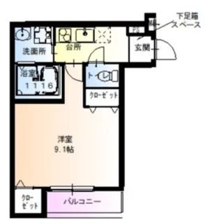 フジパレス大桐5番館【2階】の間取り