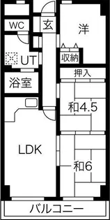 サンパレス桃山台【5階】の間取り