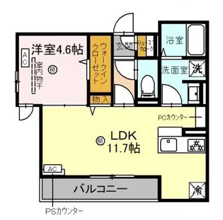 アリビオ蛍池【2階】の間取り