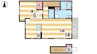 アコード岡本【2階】の間取り