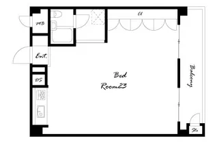 東建芦屋マンション【4階】の間取り