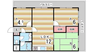 兵庫県神戸市東灘区田中町3丁目【マンション】の間取り