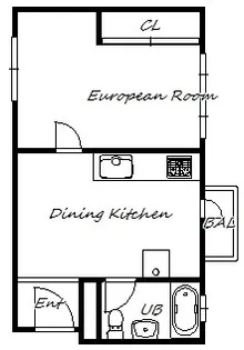ダイヤモンドコーポ【6階】の間取り