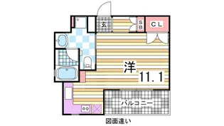 リーガル神戸三宮山手【6階】の間取り