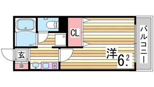 プレサンス神戸駅前【4階】の間取り
