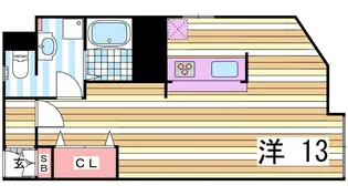 シルフィード・ドゥ・花隈【2階】の間取り