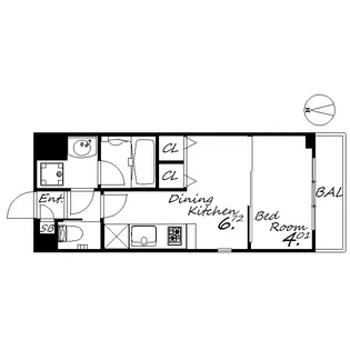 プレジオ西宮【3階】の間取り