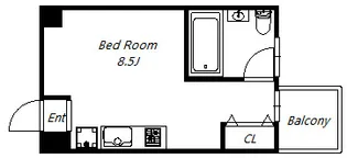 イーストヴィレッジ三宮【1階】の間取り