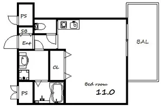 Kitano Flats Plus【5階】の間取り
