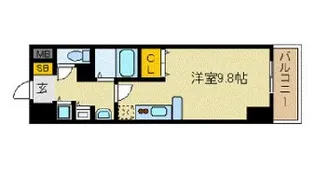 1Rの間取り画像