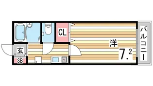岡本南マンション【1階】の間取り