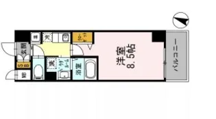 1Kの間取り画像