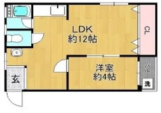 クリーンハイツ大原【3階】の間取り