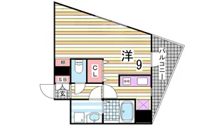 パシフィックレジデンス神戸八幡通【7階】の間取り