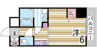 Kitano Flats Plus【2階】の間取り