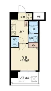 スプランディッド元町山手【8階】の間取り