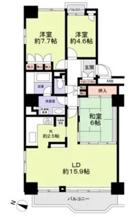 ポートピアプラザA棟【20階】の間取り