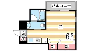 ワコーレヴィータ深江本町【8階】の間取り