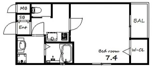 ワコーレヴィータ旗塚通【1階】の間取り