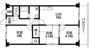 ドエル仁川【2階】の間取り