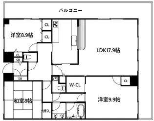 グランドメゾン苦楽園【4階】の間取り