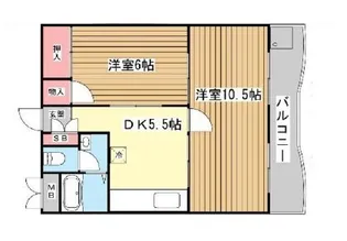パークハイツ青谷【3階】の間取り
