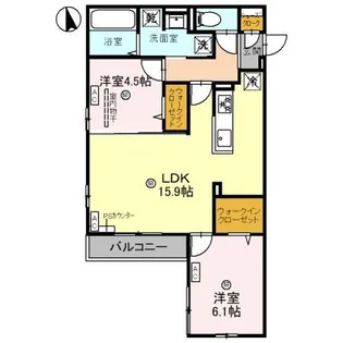 クラシスト甲子園一番町 I【3階】の間取り