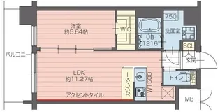 プレジオさくら夙川【4階】の間取り