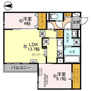 La maison青木町I【3階】の間取り