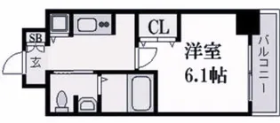 エスリード西宮北口第2【3階】の間取り