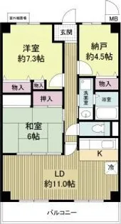 友伸ハウス【2階】の間取り